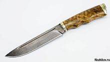 Военный нож  Авторский Нож из Дамаска №32