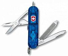 Перочинный нож Victorinox Нож перочинныйSignature Lite Sapphire 0.6226.T2 58мм 7 функций полупрозрачный синий